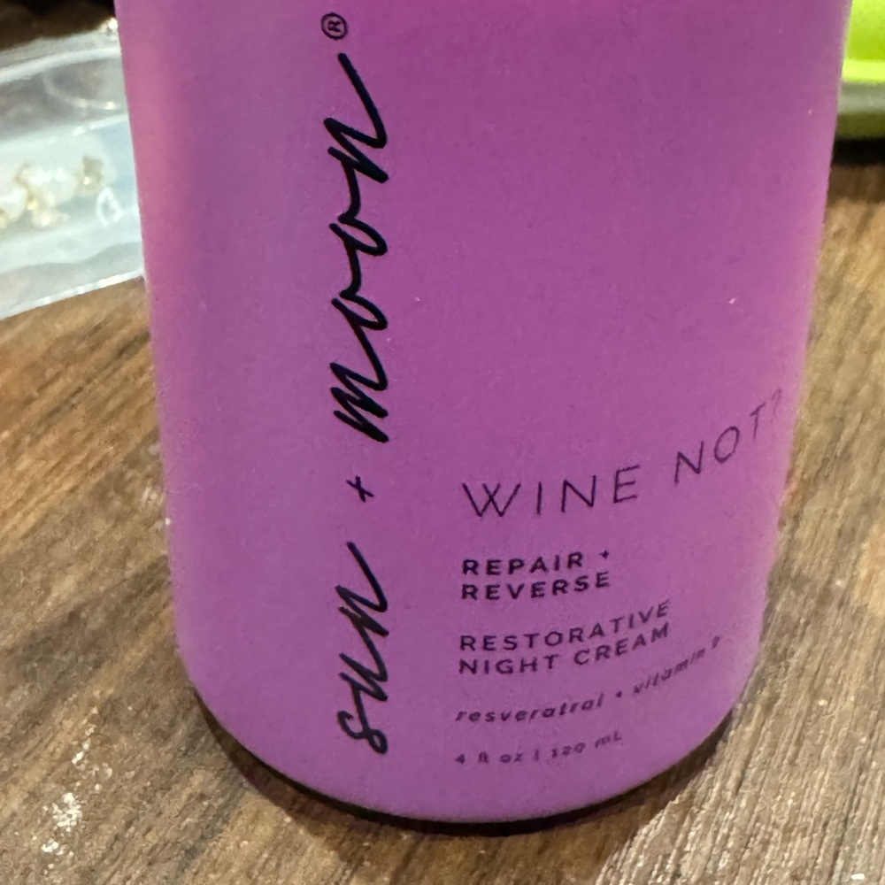 Sun & Moon Wine Not Restorative Night Cream. New - Picture 3 of 3